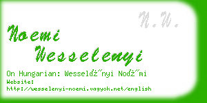 noemi wesselenyi business card